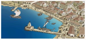 Pòster Port Romà de Tàrraco - Segle I dC  3    
